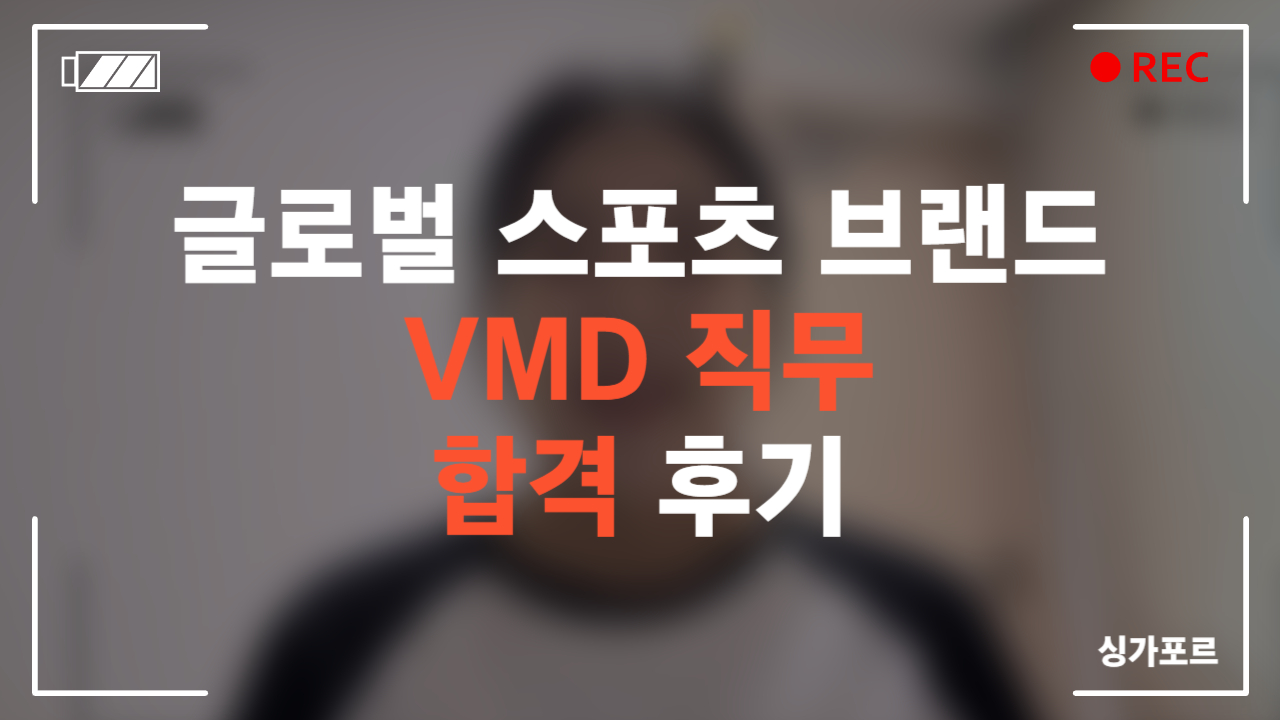 글로벌 스포츠 브랜드 VMD 직무 합격 후기